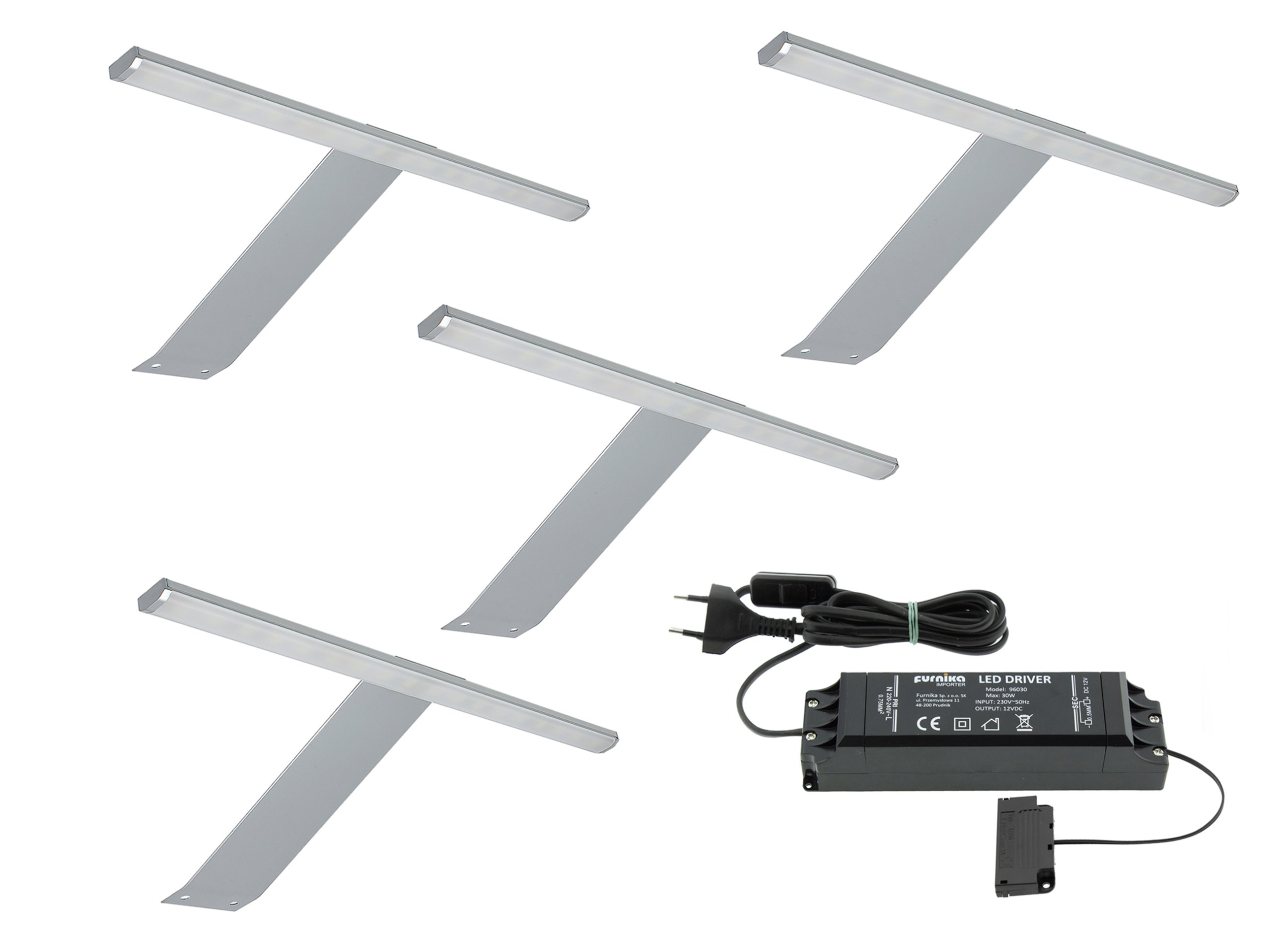 

KPL4x Lampa meblowa Gamma nadszafkowa LED+zasilacz