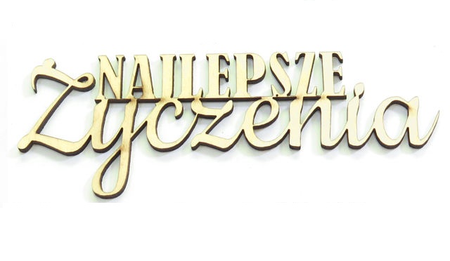 

Decoupage Napis Dekor 'najlepsze Życzenia' DO59