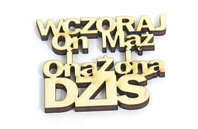

Decoupage Wczoraj On i Ona Dziś Mąż i Żona RV43
