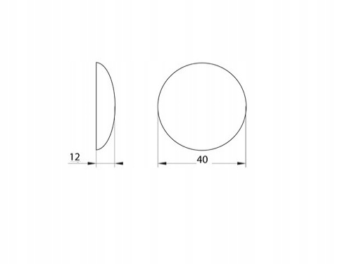 ODBOJNIK DRZWI 40mm NA ŚCIANĘ ŚCIENNY MAŁY ODBÓJ STOPER SAMOPRZYLEPNY 4szt. Kod producenta odbojnik (4)