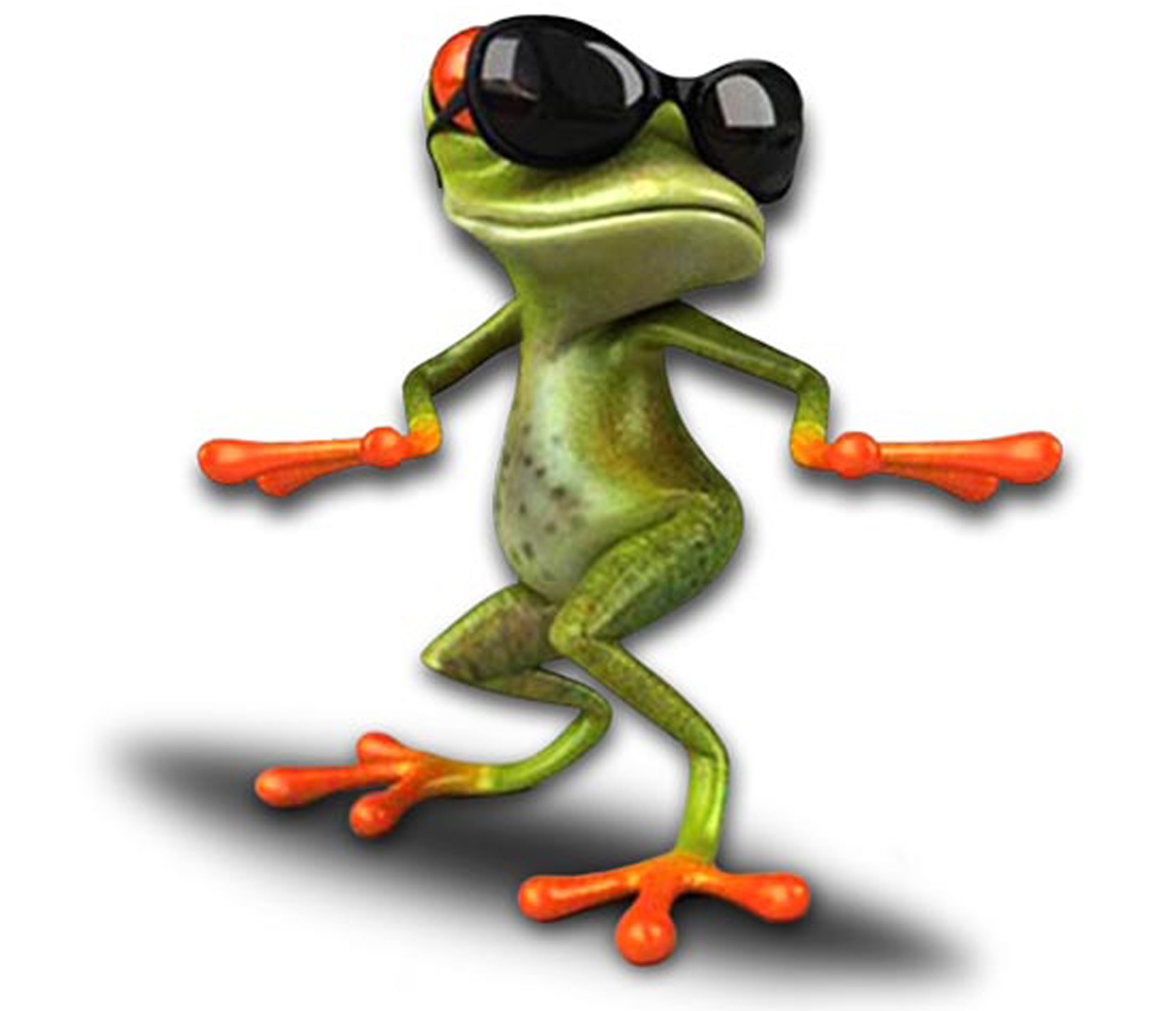 

Naklejka Żaba Frog Zielona W Okularach Uv