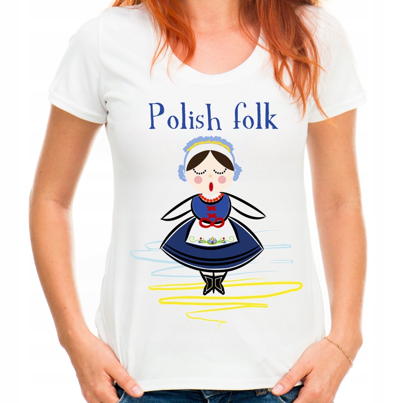 

Koszulka polish folk folkowa pamiątka z Polski Xs