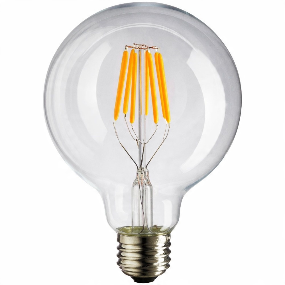

Żarówka Led 8W! G125 Filament Edison Duża Kula