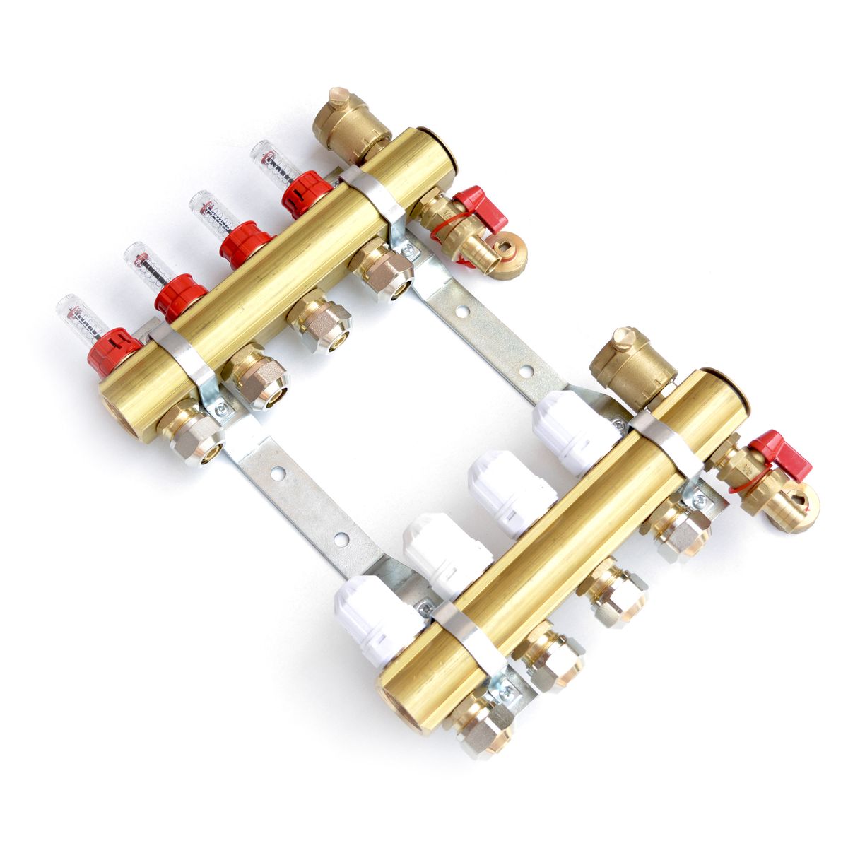 ROZDZIELACZ OGRZEWANIA PODŁOGOWEGO 3 OBIEGI PODŁOGÓWKA Z PEX ADAPTERAMI 16 Kod producenta RP0103