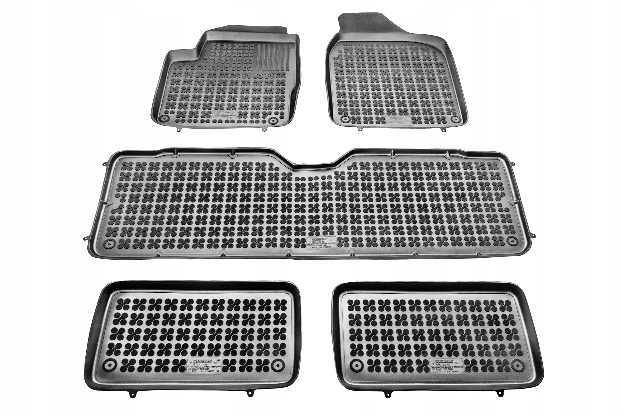 

Dywaniki gumowe Seat Alhambra 1995-2010 7s. Rezaw