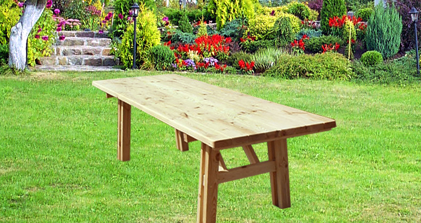 Stół ogrodowy Ława piwny 150x70 ARTUR IMPREG Kształt blatu prostokątny