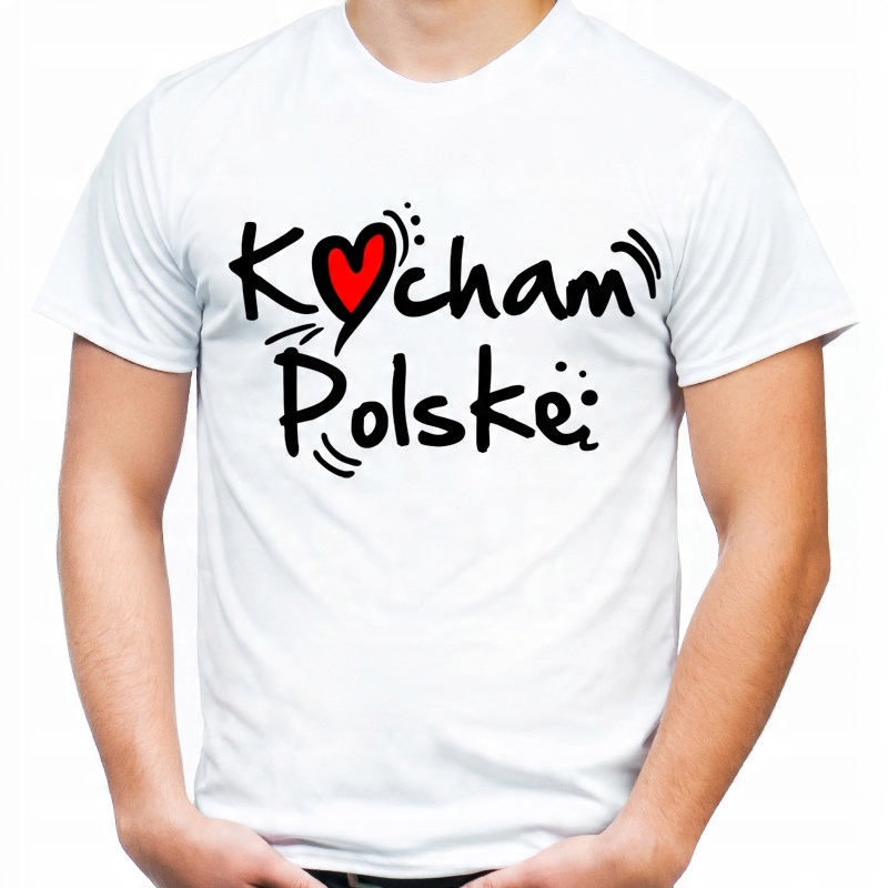 

Koszulka Kocham Polskę I love Poland dla kibica XL