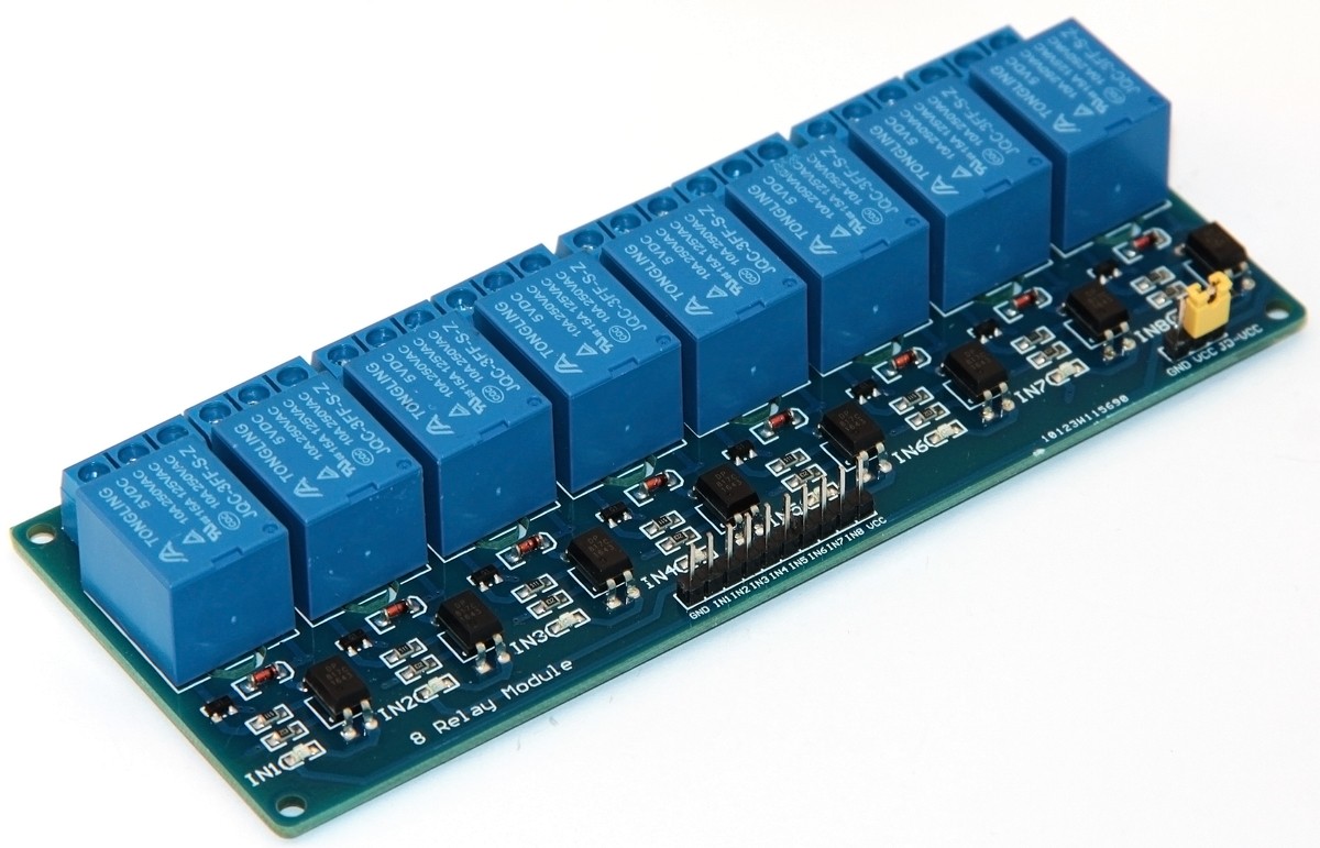 

Moduł 8 przekaźników 10A Arduino optoizolacja