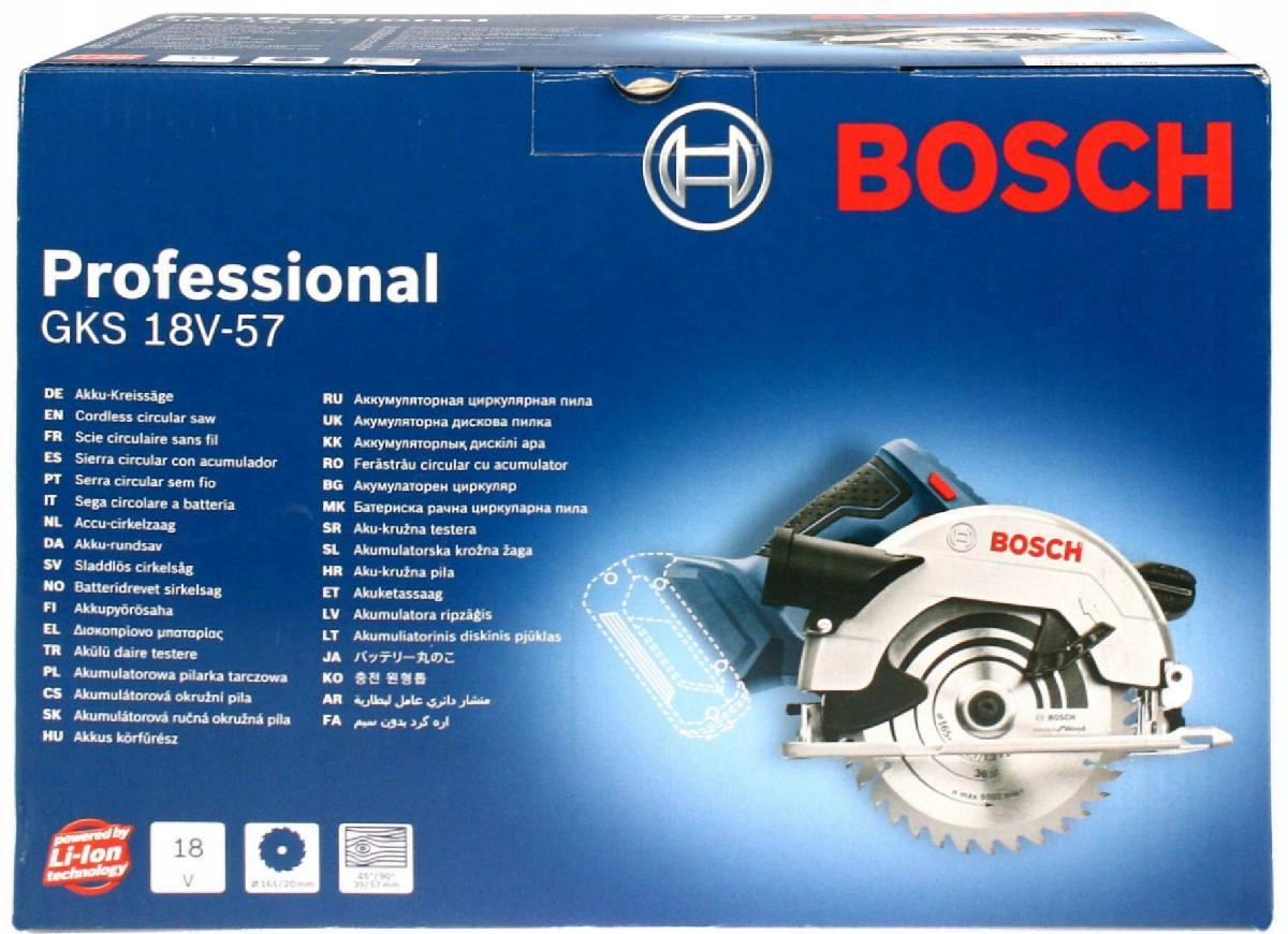 Bosch Professional Scie circulaire sans fil GKS 18V-57 G Se