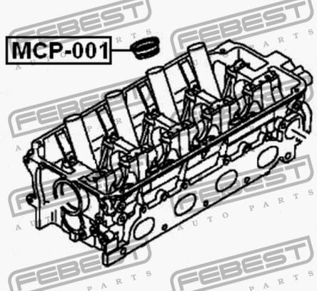 MITSUBISHI LANCER CK 1995 - 2000 УПЛОТНИТЕЛЬ świec Производитель запчасти Febest foto 0