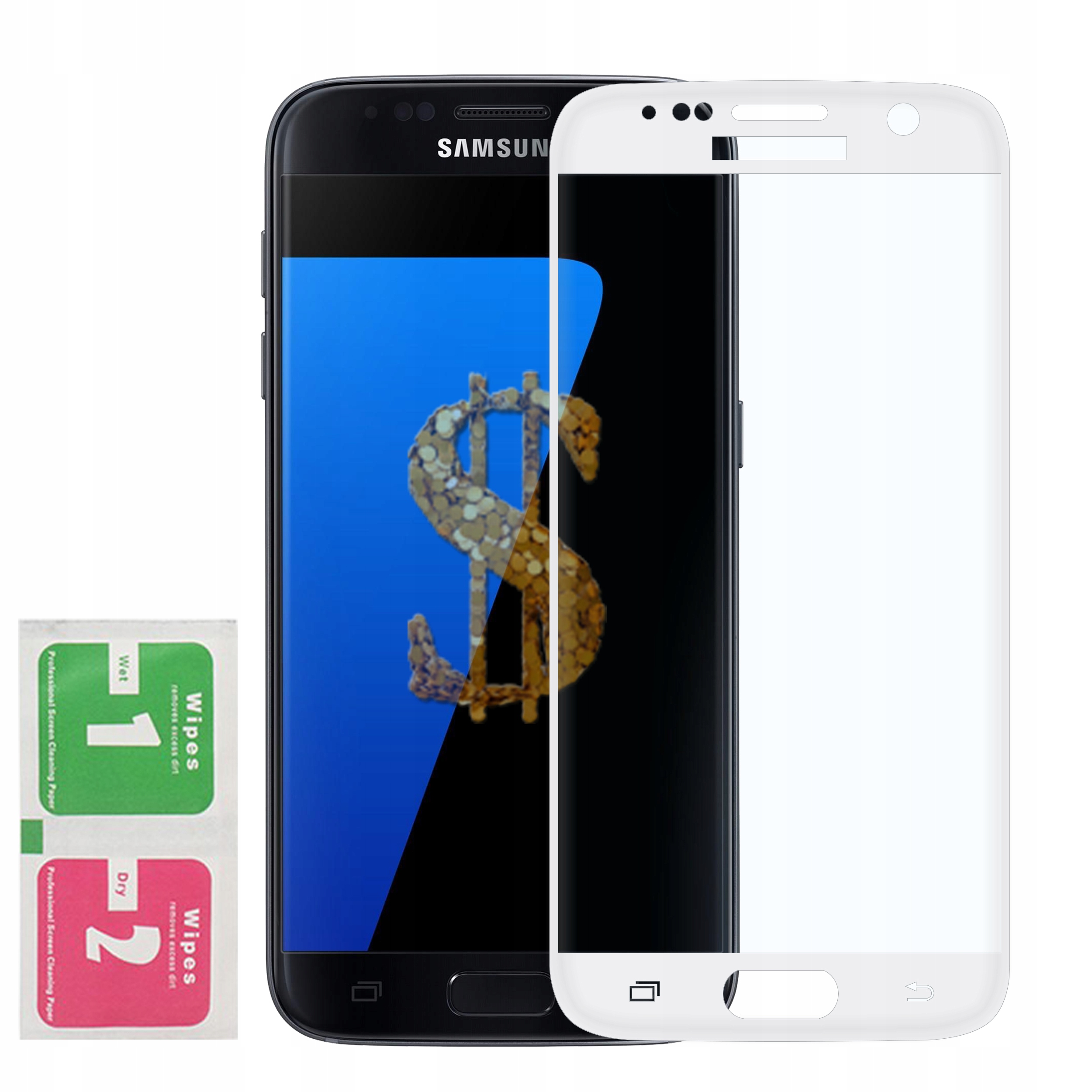 

Szkło Hartowane 3D Samsung S7 G930 Cały Ekran Full