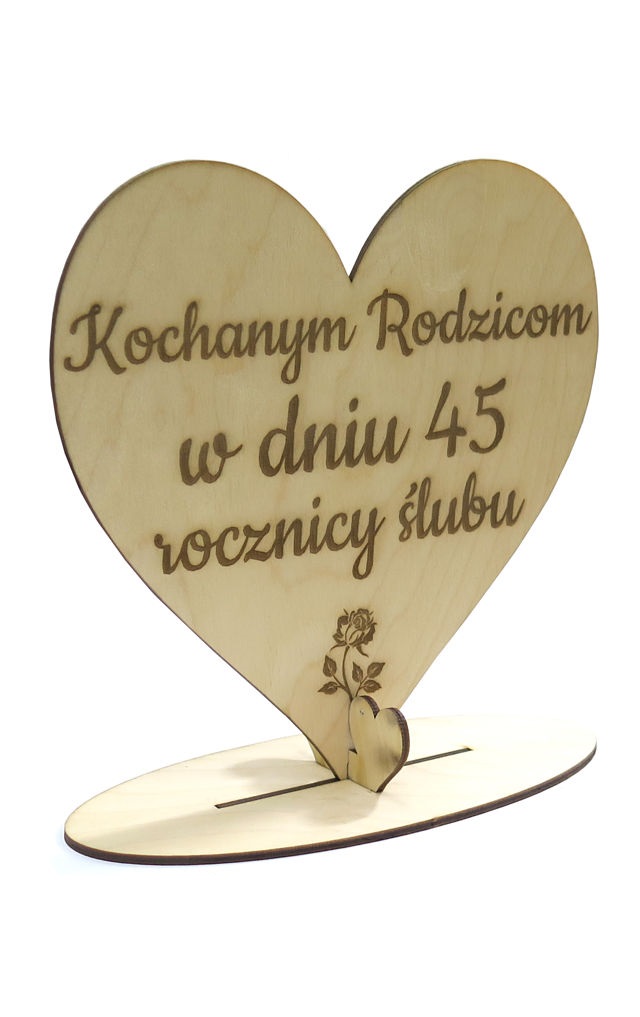 

Decoupage Serce Na Podstawce +własny Grawer DD96