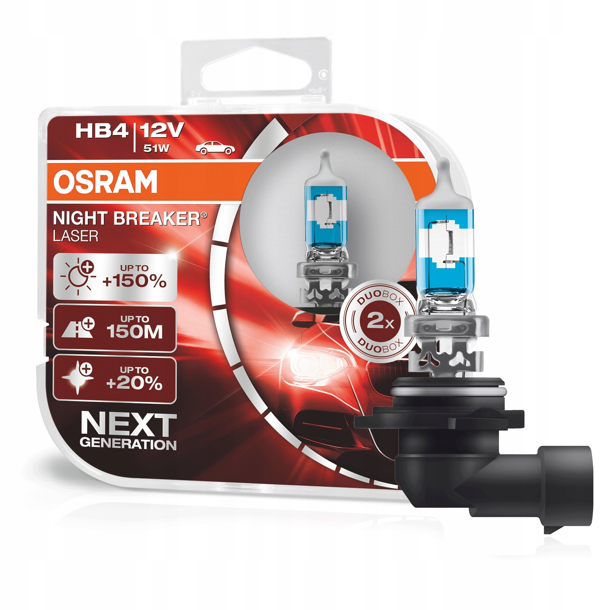 OSRAM NIGHT BREAKER LASER HB4 150% NEXT GENERATION