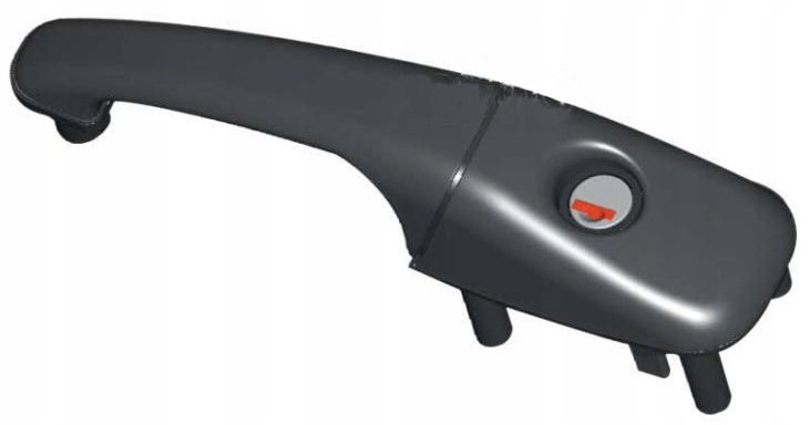 ДВЕРНОЙ ЗАМОК НАРУЖНАЯ РУЧКА ЧЕРНАЯ ПРАВАЯ