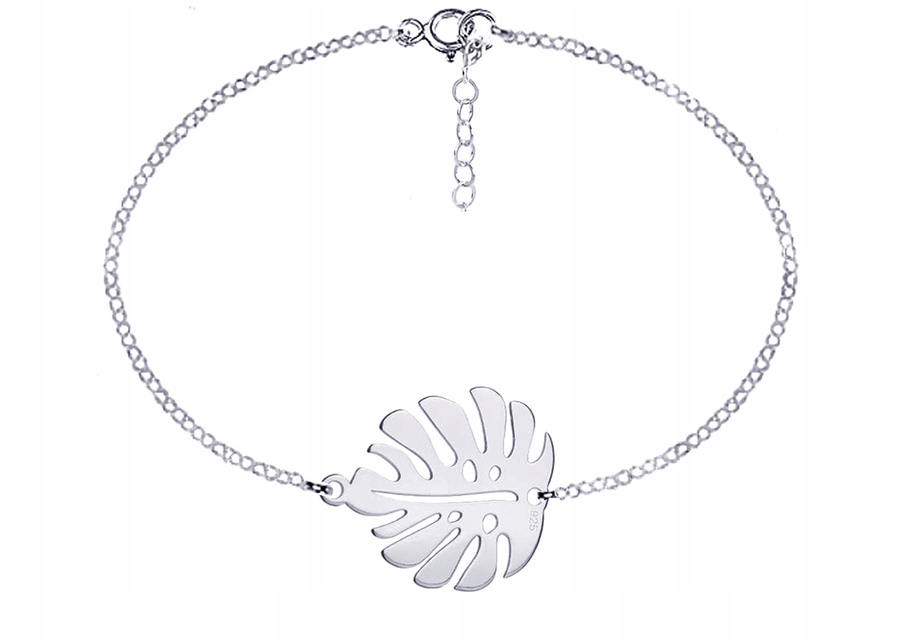 

Bransoletka Monstera Liść Monstery Srebro 925
