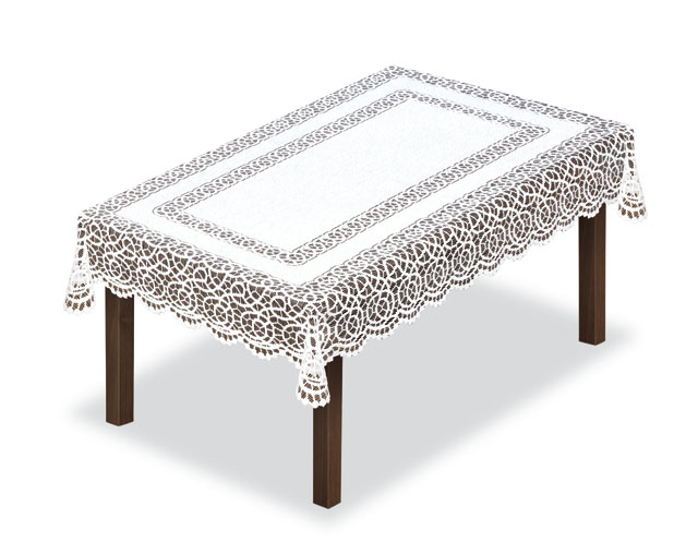 BIAŁY OBRUS ŻAKARDOWY PROSTOKĄTNY 140x250cm 228690