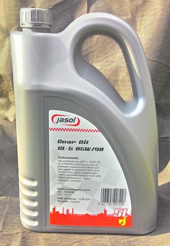 Jasol Gear Oil GL-5 85W90 5L olej przekładnoiwy