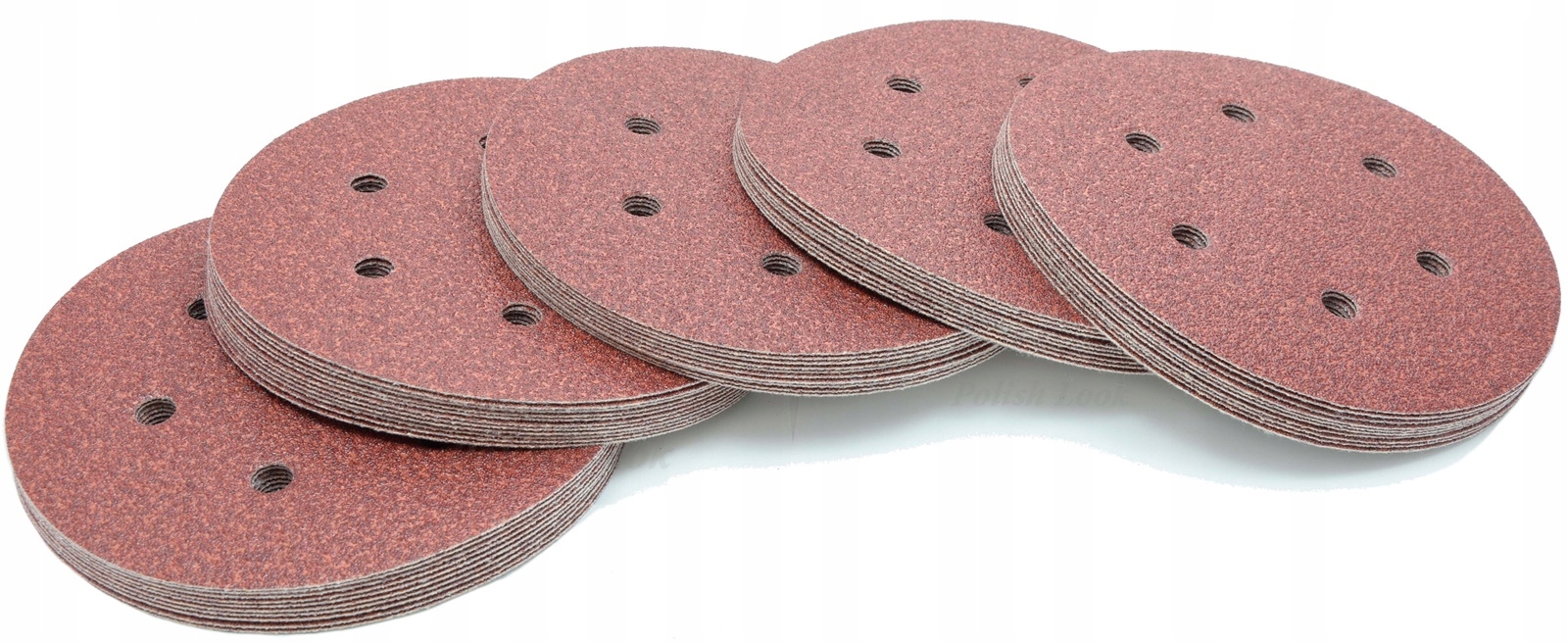 

Krążek papier ścierny rzep 150mm 6otw 10szt #80
