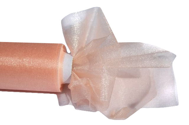

Organza Organtyna Ślub 48 cm Łososiowa