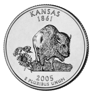 25 centów (2005) Stany USA - Kansas Mennica Denver
