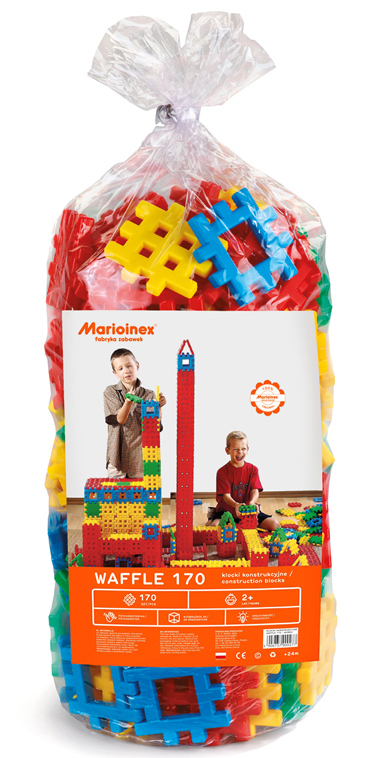 

Wafle Klocki Konstrukcyjne MIX 170 Marioinex 2+