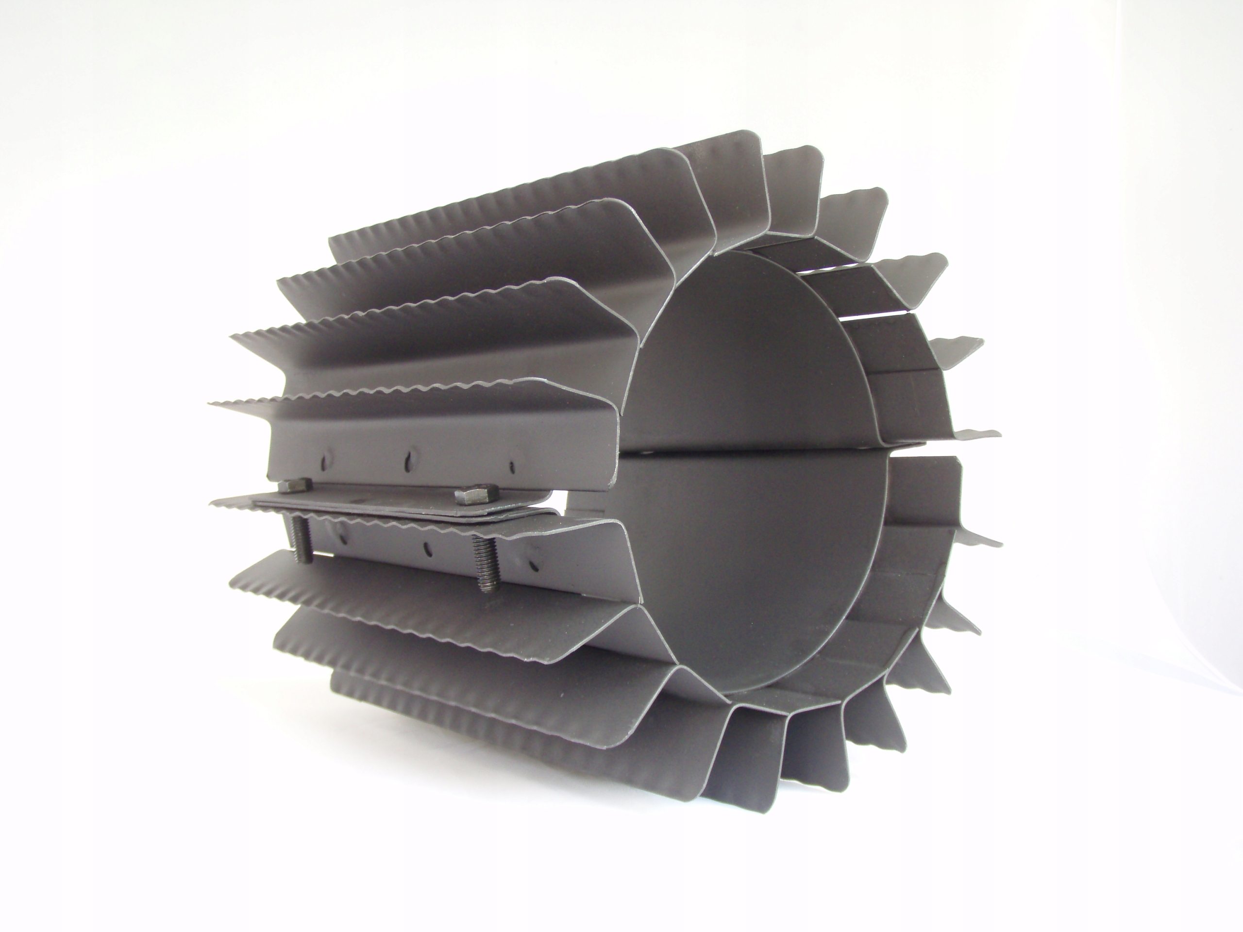 Radiátorový výmenník tepla ⌀ 180 mm/výška 250 mm, čierny, skrutkovaný