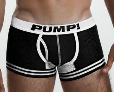 

Pump Bokserki Majtki L Czarne Siatka Mesh Gym