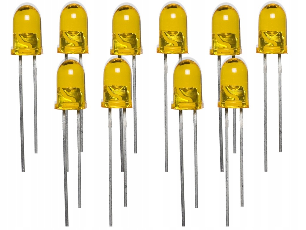 

Diody Led 5MM Żółte Zestawy Komplet 10SZT