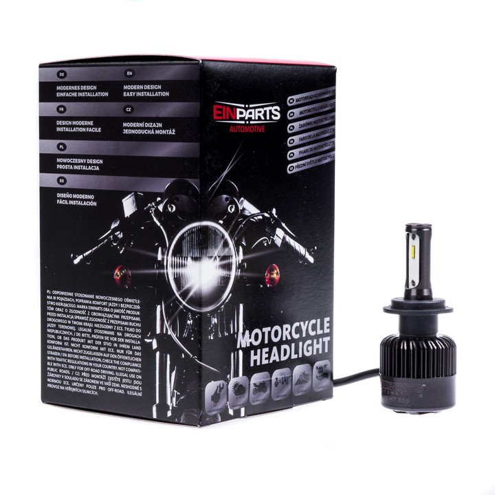 H7 ZAROWKA LED DO MOTOCYKLA 6000K FLIP CHIP USA