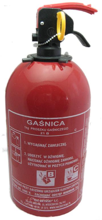 

Gaśnica samochodowa proszkowa 1 kg 5 lat