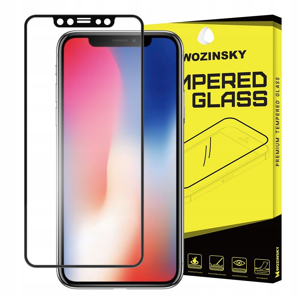 

Szkło Hartowane 9H Wozinsky iPhone Xs / X Czarne