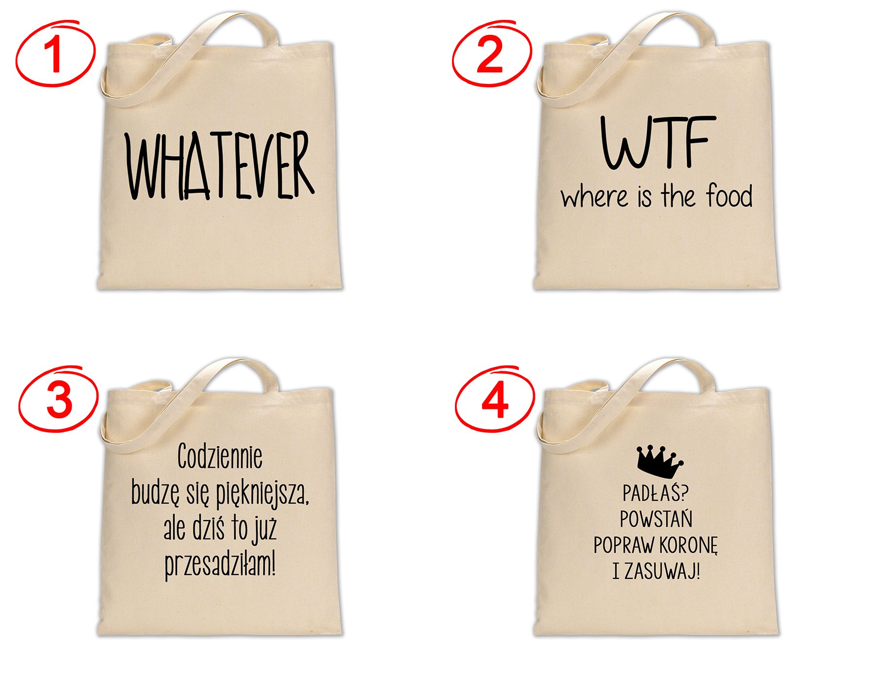 TORBA BAWEŁNA TOREBKA EKO PŁÓCIENNA NAPISY NADRUK Marka inna