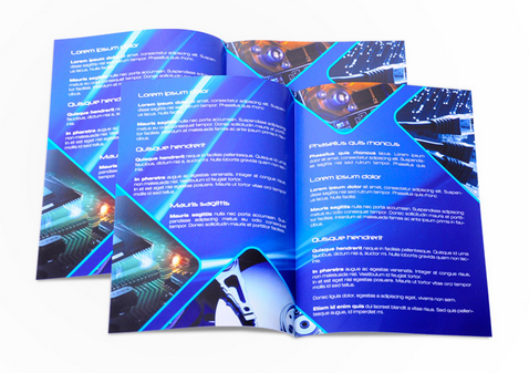 ULOTKA SKŁADANA A3 do A4 Kreda Błysk 170g 500 szt Marka inny