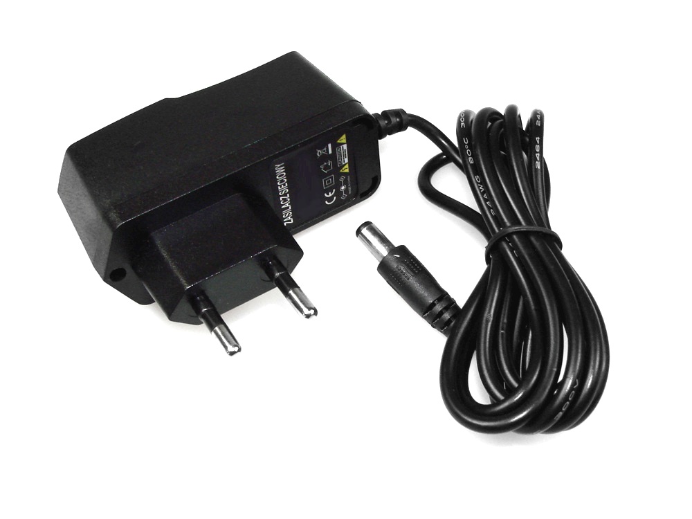 

Zasilacz impulsowy wtyczkowy 12V/1,0A DC 2,1/5,5