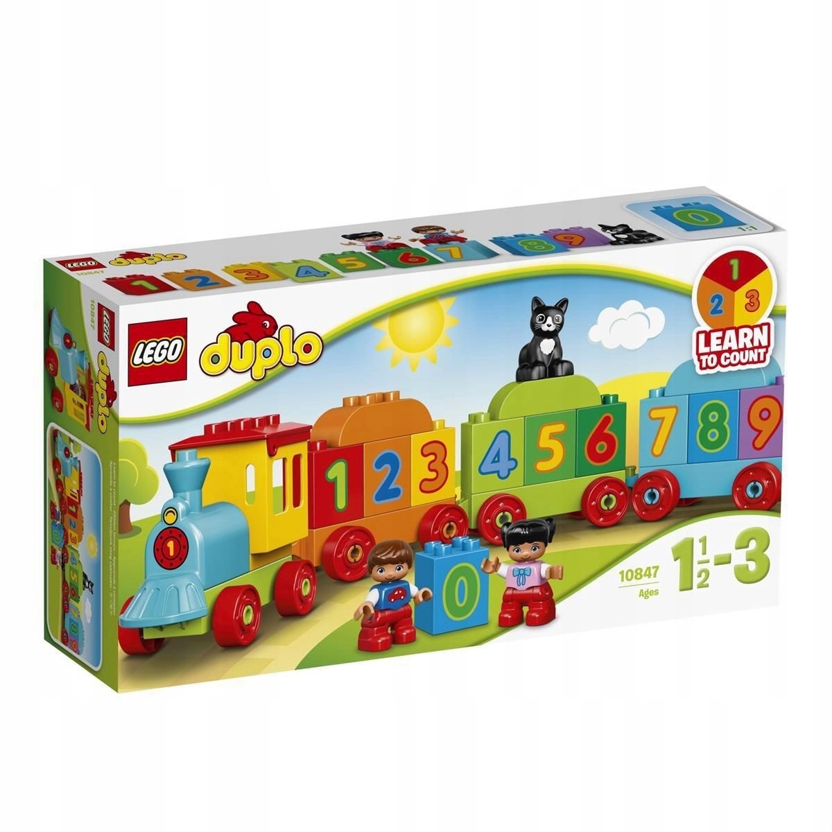 Klocki Dla Dzieci Od 1 Roku KLOCKI LEGO DUPLO 10847 POCIĄG Z CYFERKAMI - 7608333956 - oficjalne