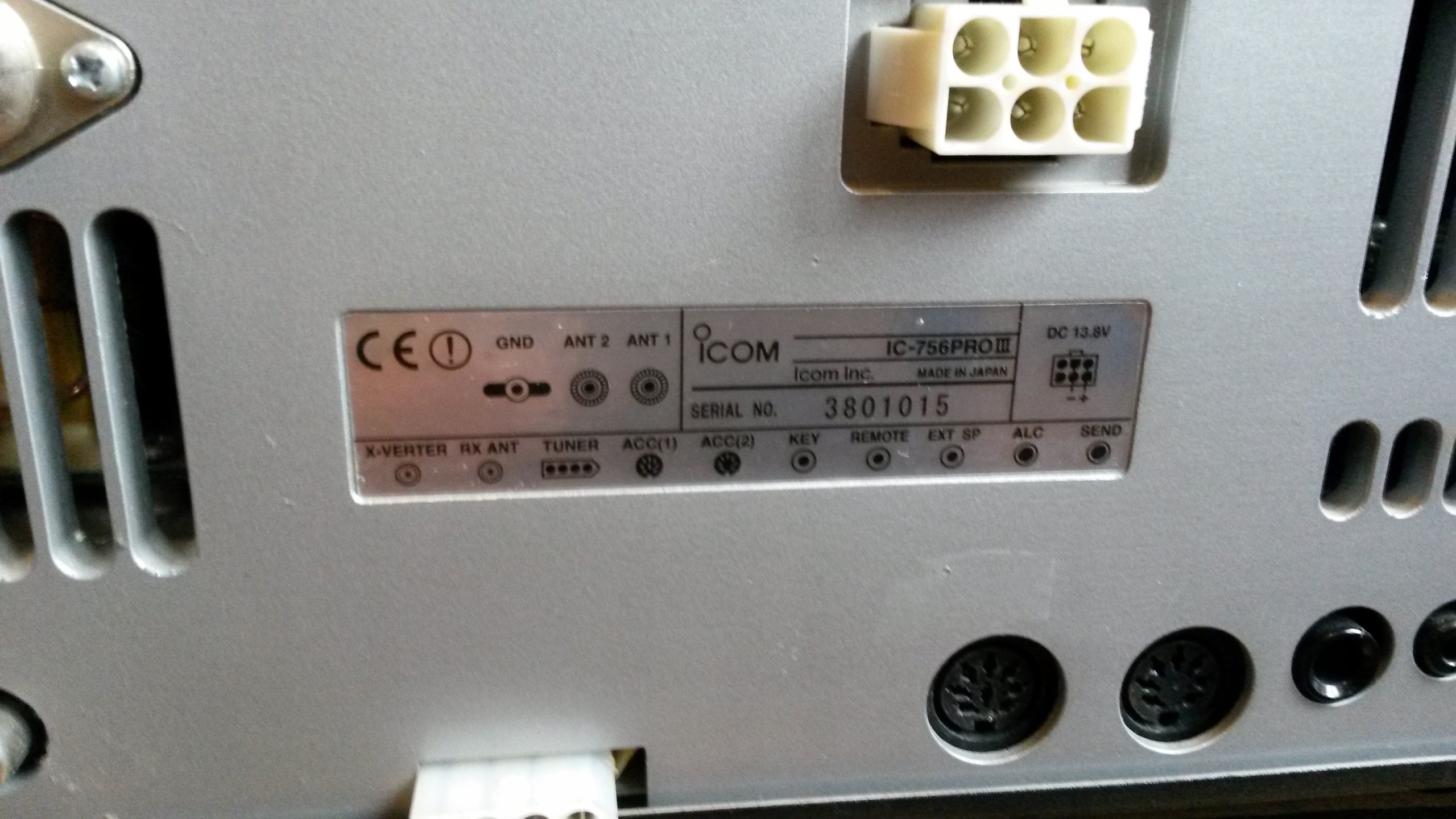 ICOM 756 PRO III IC-756 PRO 3 TRANSCEIVER RADIO - 7495127726 ...