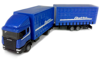 Tir Scania Z Przyczepą Tandem Otwierane Drzwi 148 6703392593 Tir Scania Z Przyczepą Tandem Otwierane Drzwi 148 6703392593
