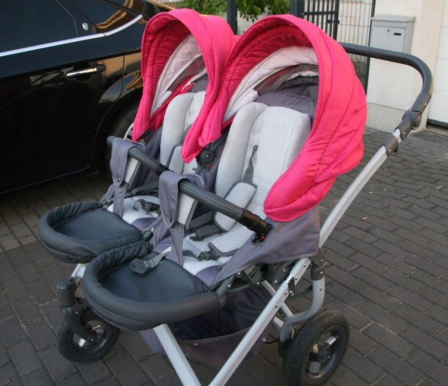 Wózek Bliźniaczy Graco Stadium Duo Black Grey Minilo