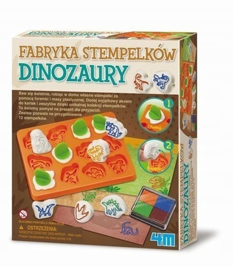 Fabryka Stempelków Dinozaury Zabawki Kreatywne 7667234436