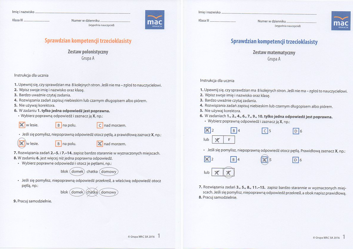 Testy Na Zakonczenie 3 Klasy Nowa Era TEST Sprawdzian KOMPETENCJI OMNIBUS 2016 kl 3 - 7162995171 - oficjalne