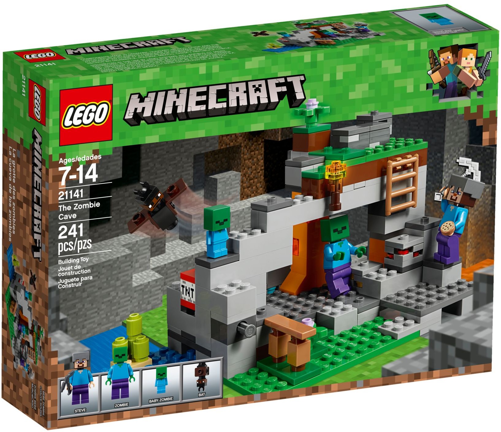 Lego Minecraft Jaskinia Zombie 21141 7108982120 Oficjalne