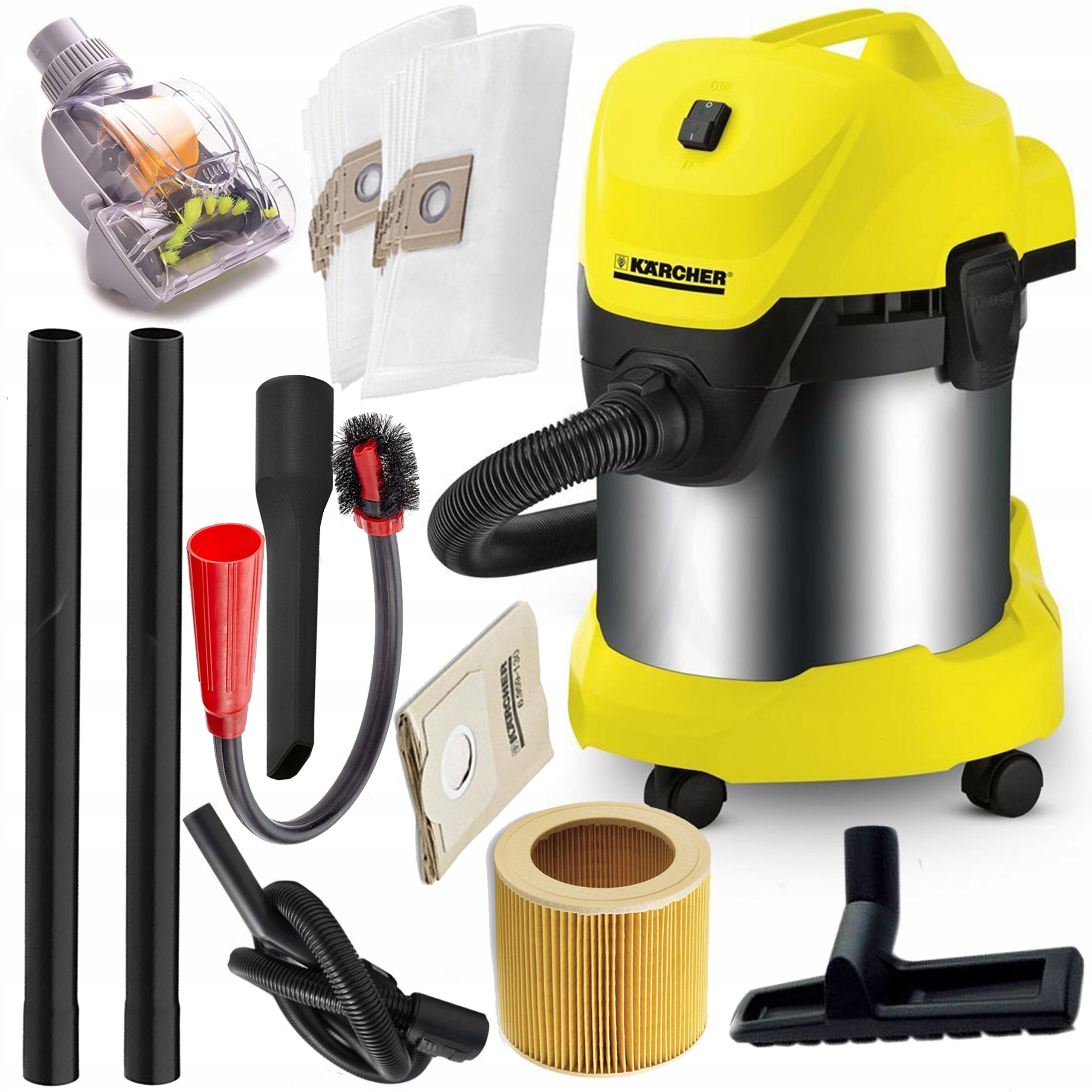 MOCNY ODKURZACZ PRZEMYSŁOWY KARCHER WD3 PREMIUM - 7258419236 .