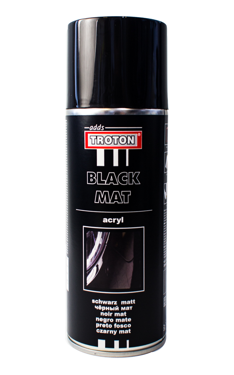 TROTON CZARNY MAT SPRAY 400ML LAKIER AKRYLOWY 24H 7068085138