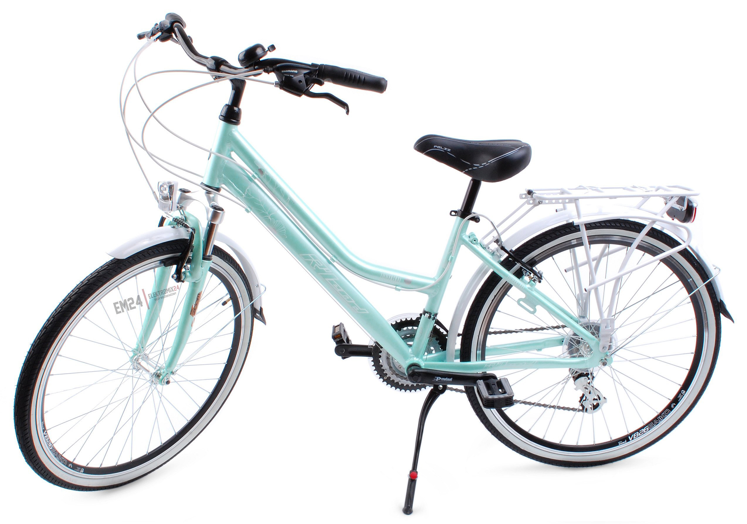 Damski rower miejski RLAND Itaka 26 21V 17 MIĘTOWY 7210760596