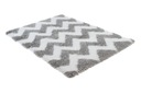 фото mini №4, Carpet shaggy 200x300 polyester 5cm gray zigzag