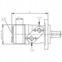 Двигатель гидравлический orbitalny smh250 32mm 9,2kw13