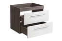 фото mini №7, Cabinet washbasin cosmo 2 60 centimeters glossy white