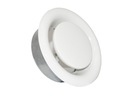 фото mini №3, Anemostat exhaust metallic round white exhaust lattice 160 mm+ frame