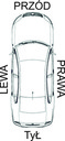 Naklejka/folia защитная vw passat b5 b5 fl крыло3, купить с разборки
