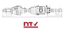 Nty npw-ft-017 вал приводной3, купить с разборки